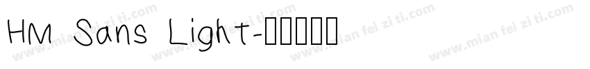 HM Sans Light字体转换